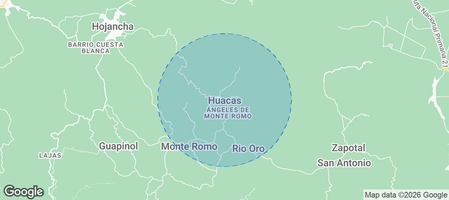 Huacas Airbnb map